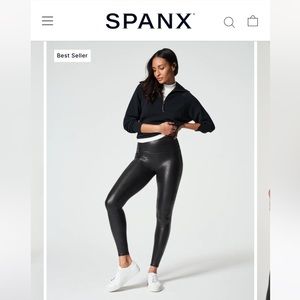 Spanx Faux Leather Leggings